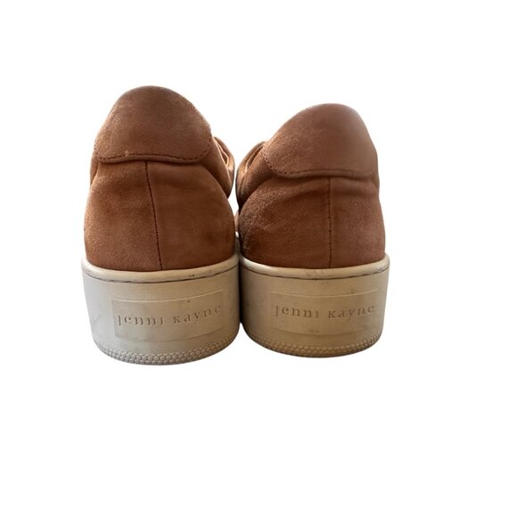 Jenni Kayne Suede Leather Leace Up Platform Sneakers Women 38 7.5 Honey Brown - Picture 10 of 16